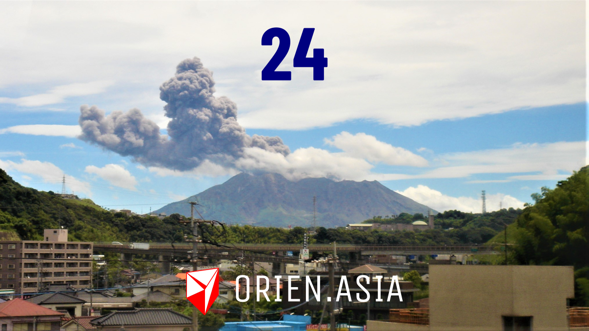 Advent calendar 2020 - 24: Sakurajima volcano, Japan