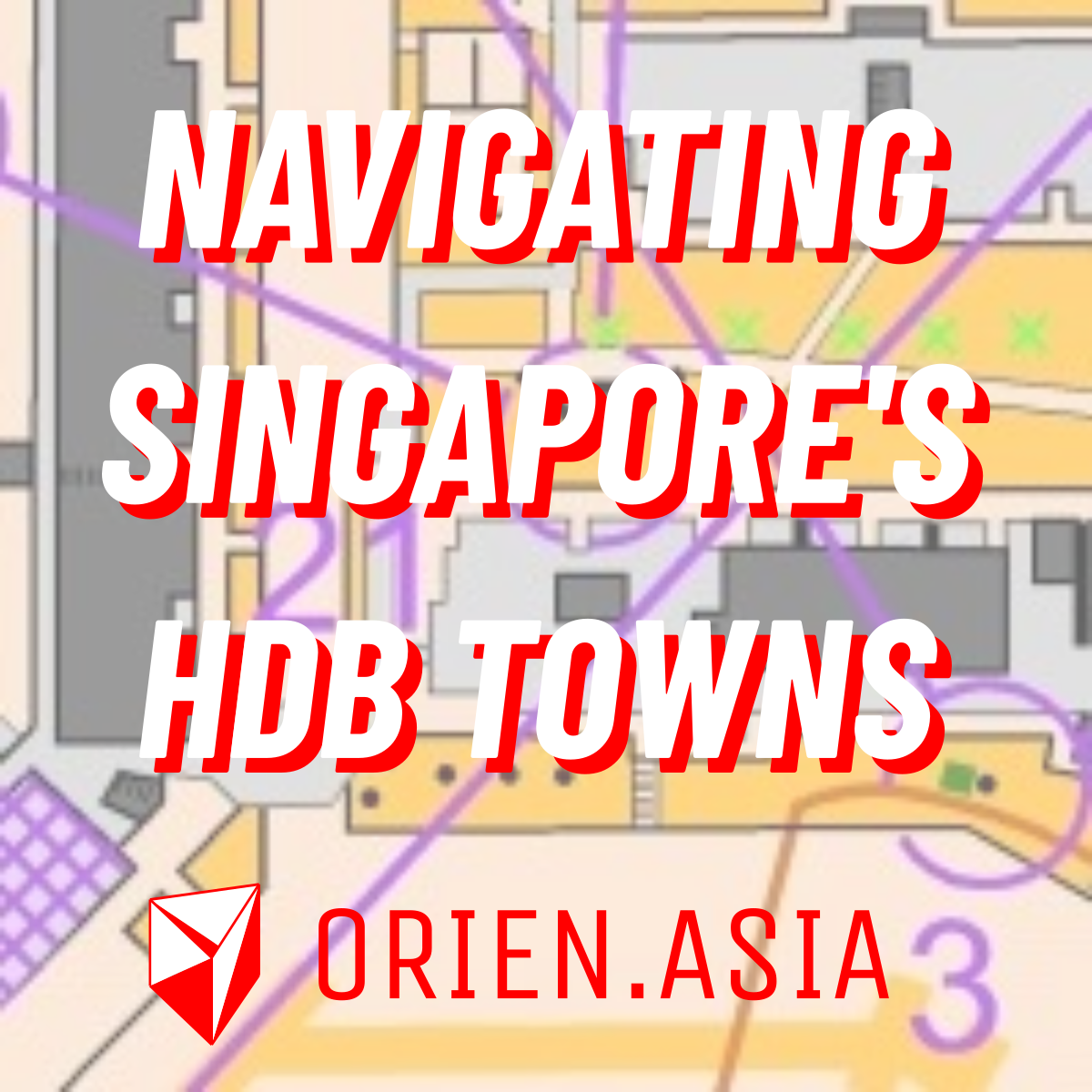 Navigating Singapore's HDB towns with orienteering