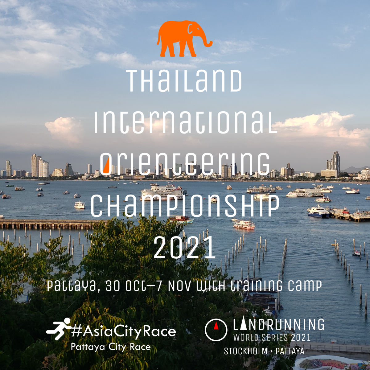 Thailand International Orienteering Championship 2021, Pattaya, 30 October to 7 November with training camp. Part of #AsiaCityRace and Landrunning World Series 2021.